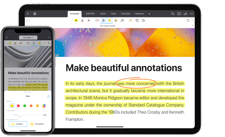 iOS 批注 PDF